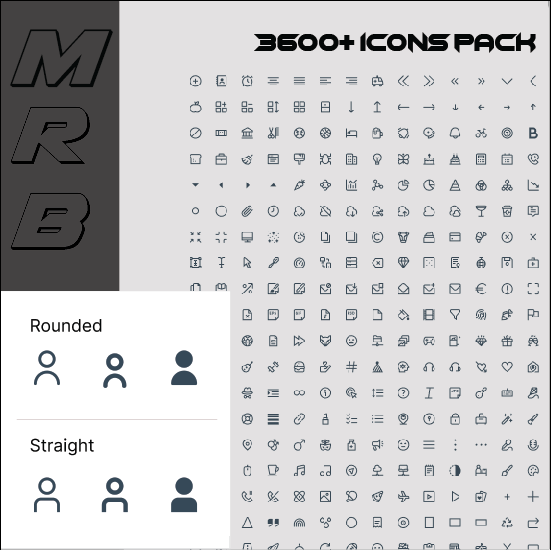 3600+ svg icons pack for your design - MasterBundles
