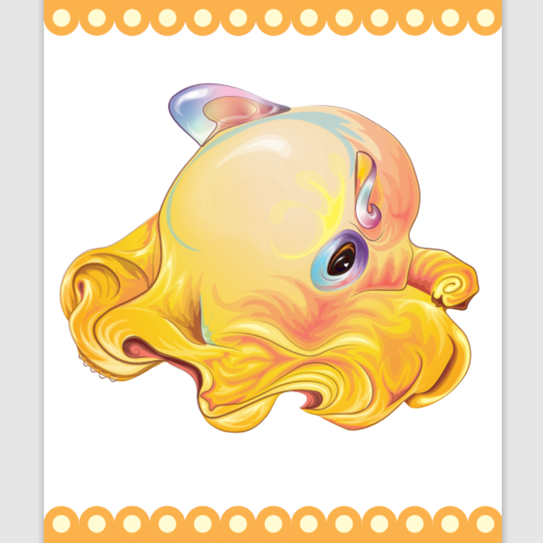 Octopus Grimpoteuthis Illustration preview image.