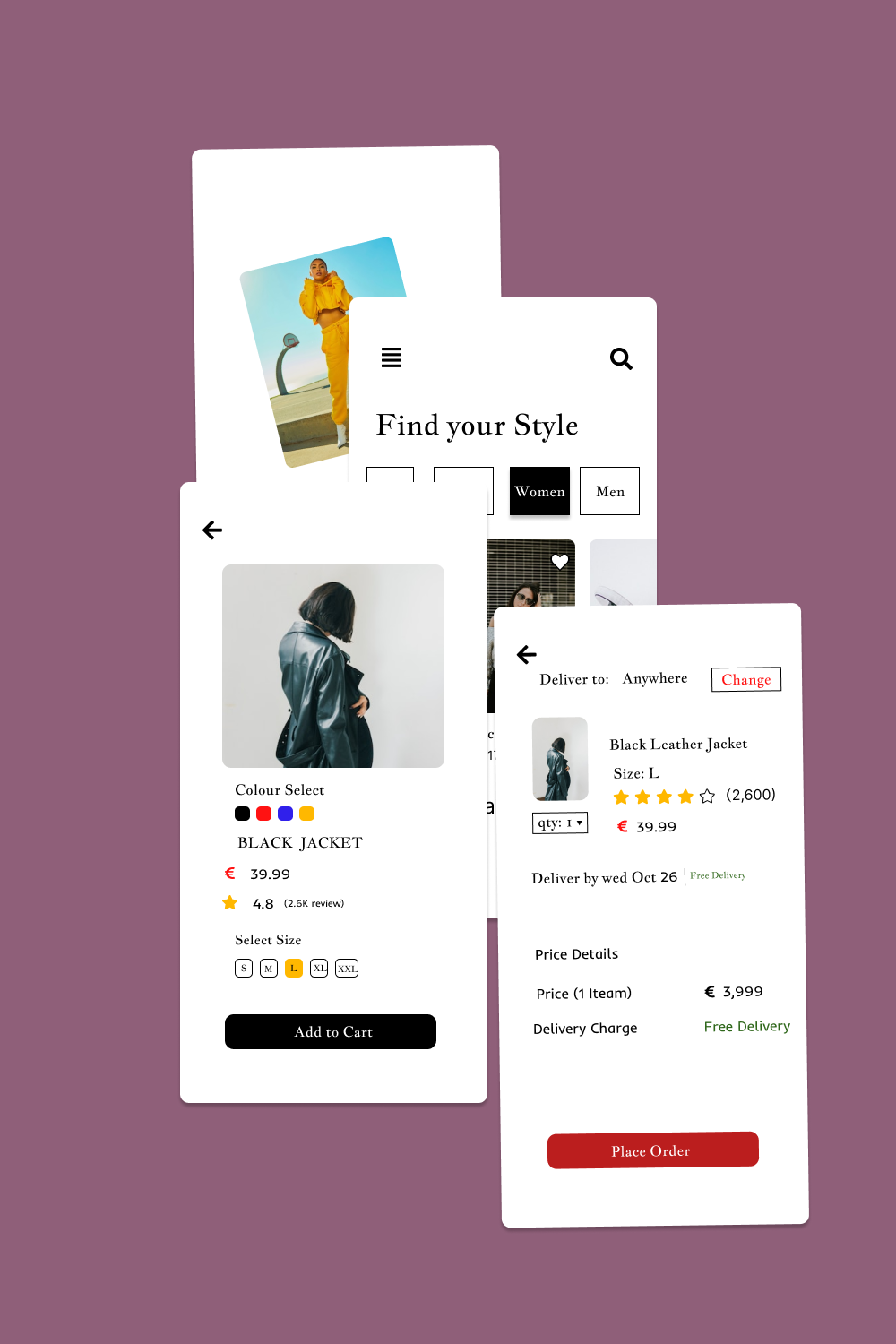 UI Kit E-commerce pinterest image.