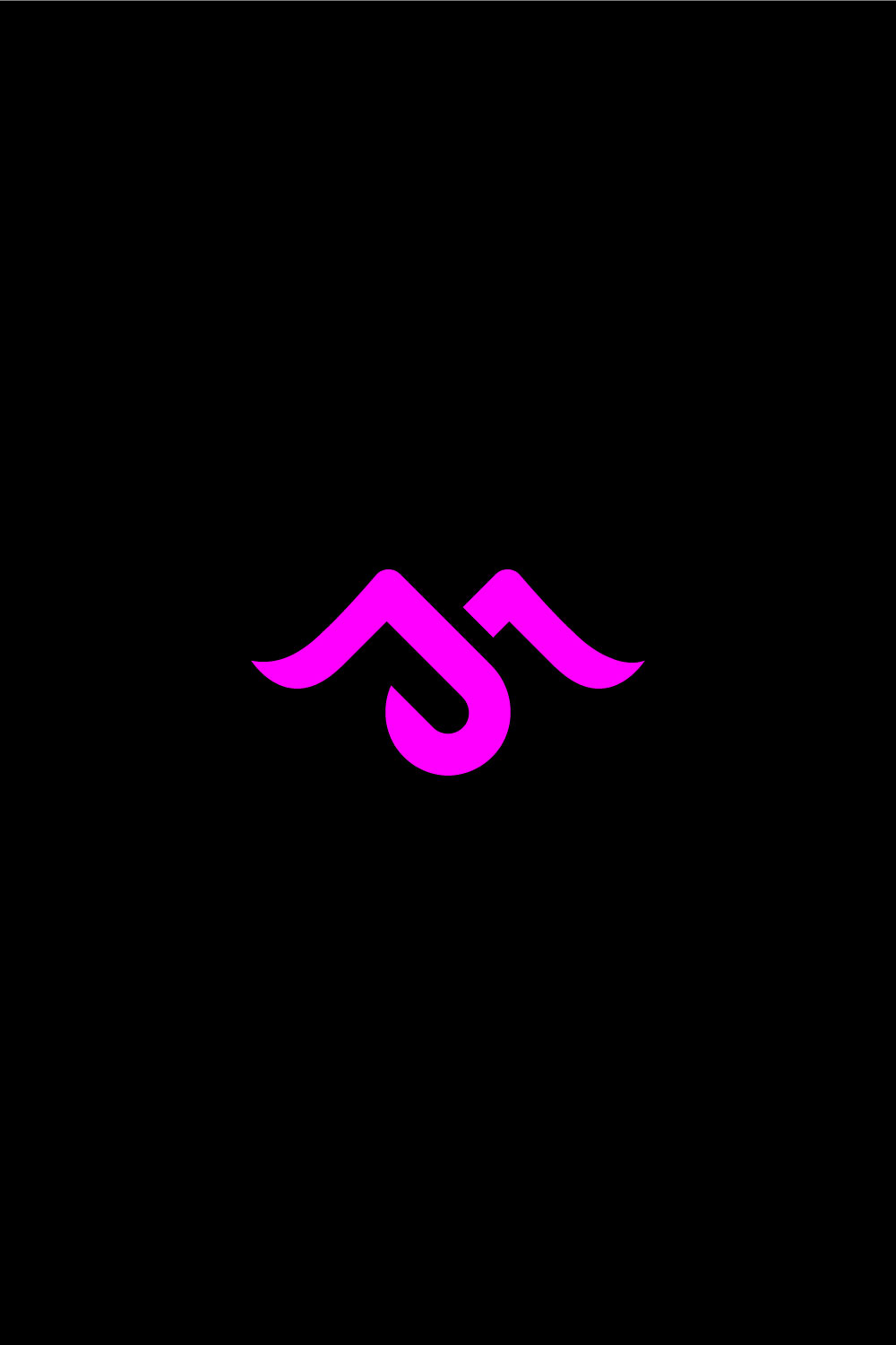 MJ Logo Design Pinterest image.