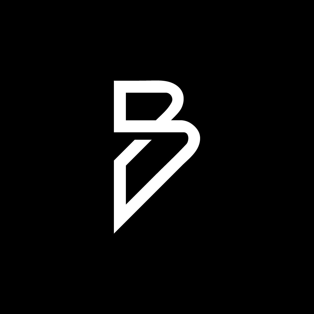 Simple B Logo Design cover image.