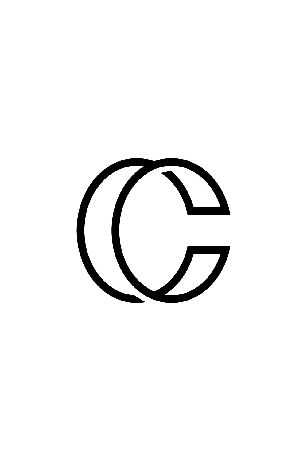 C Logo Design Pinterest image.