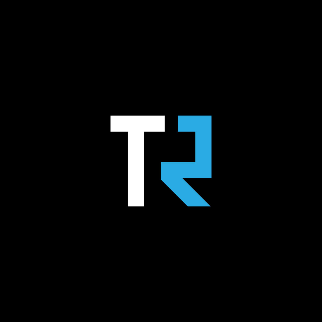 Simple TR Logo Design cover image.