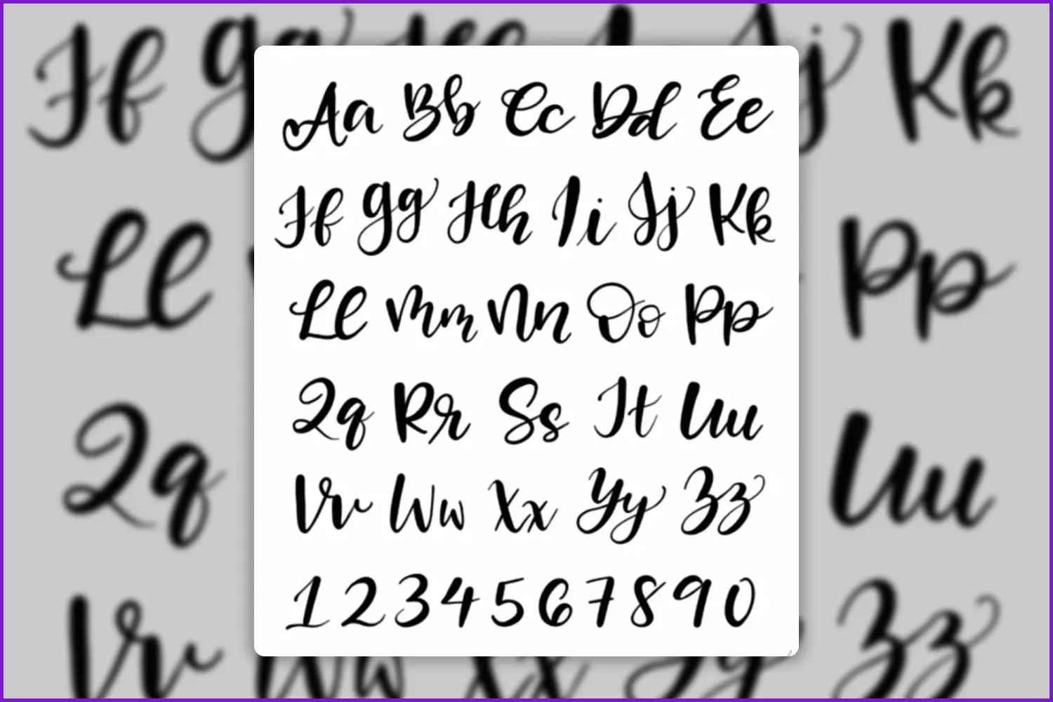 Basic hand lettering clearance alphabet