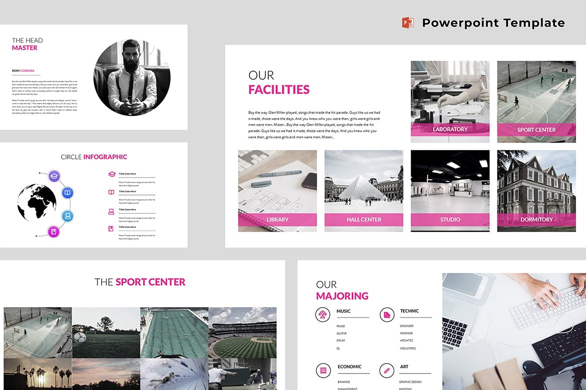 This is a clean and minimalist presentation template.