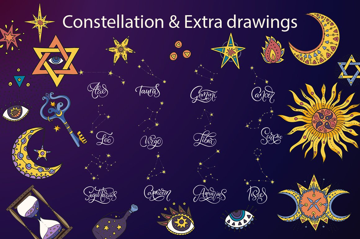 Constellation and extra draings.