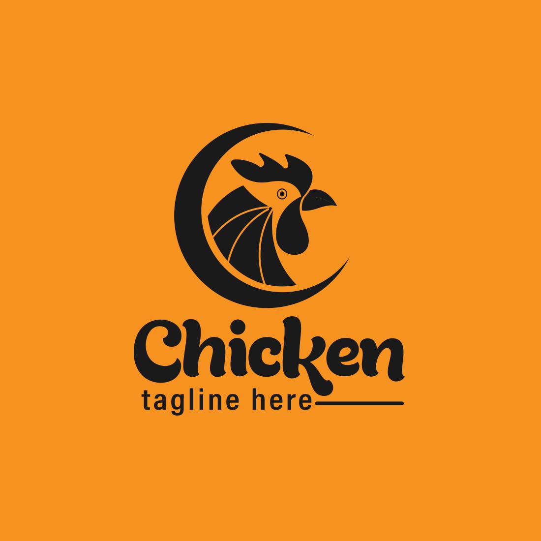 Restaurant Logo Design Template preview image.