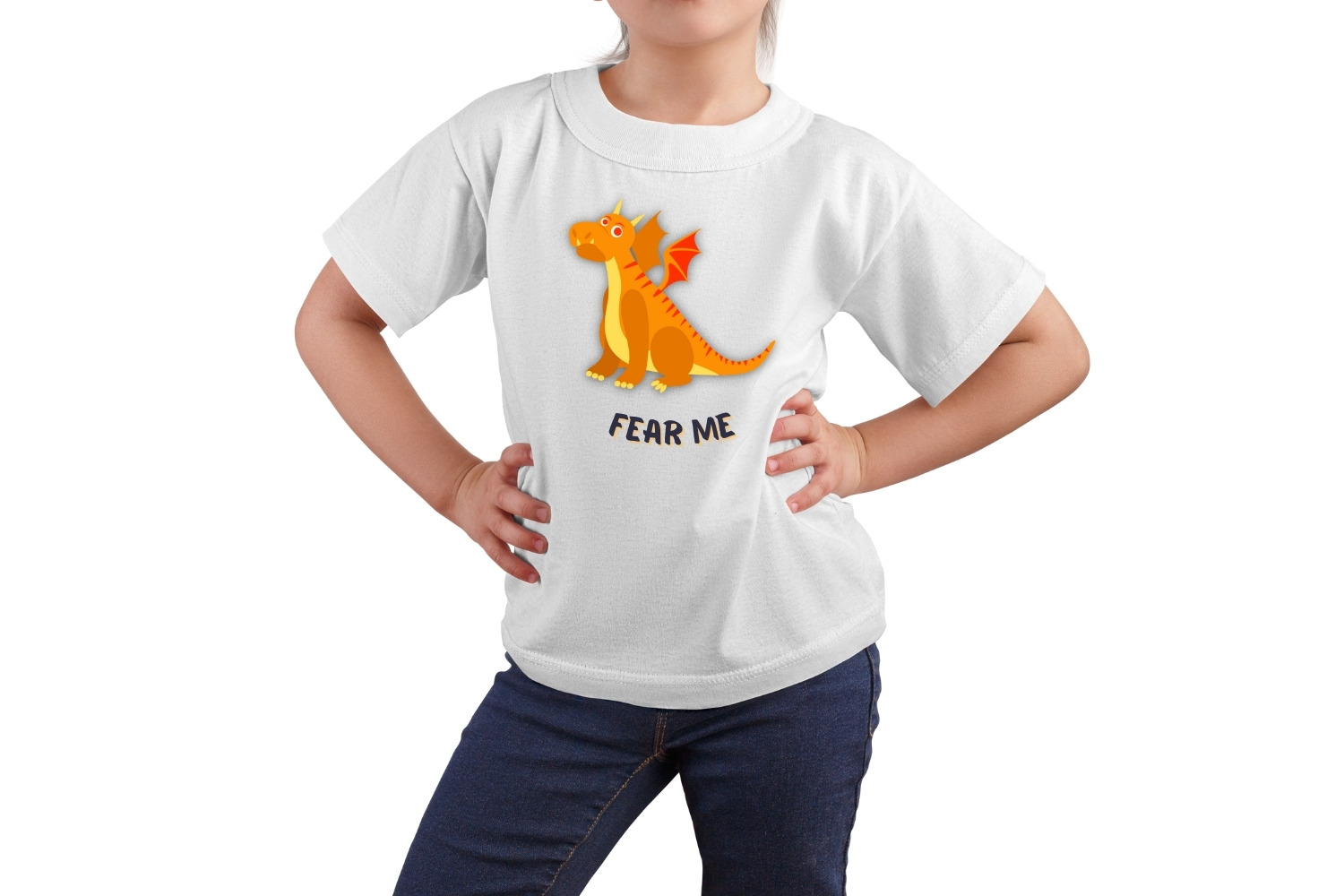 Dragon Clipart Set, t-shirt mockup.