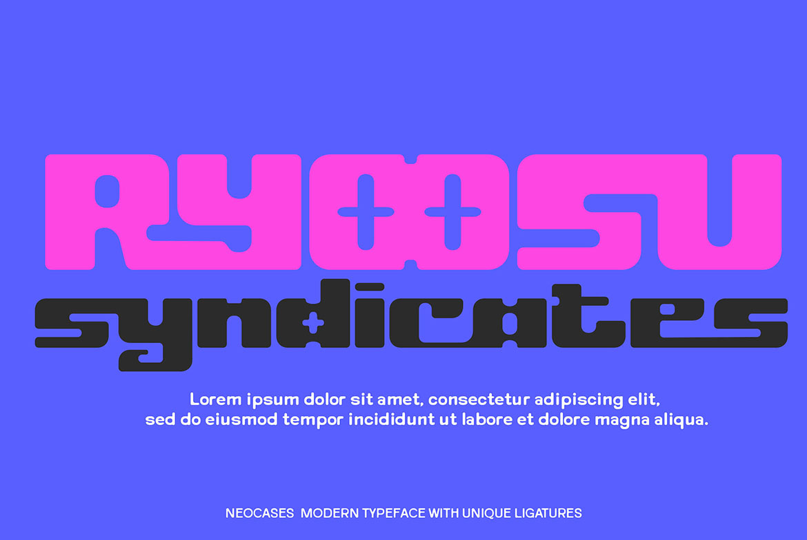 Neocases - Modern Display Typeface for your designs.