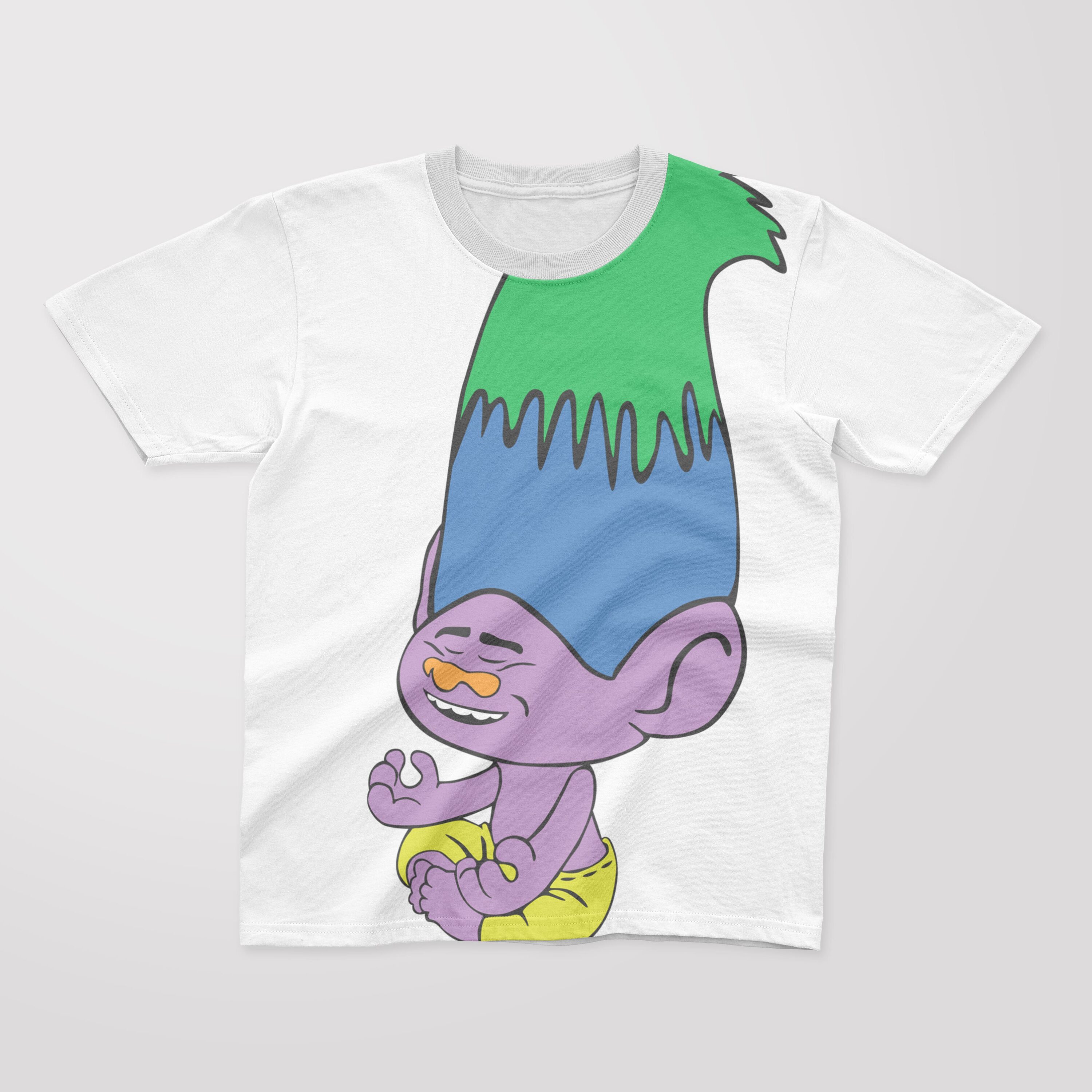 White T-shirt with image of cartoon character - Creek.