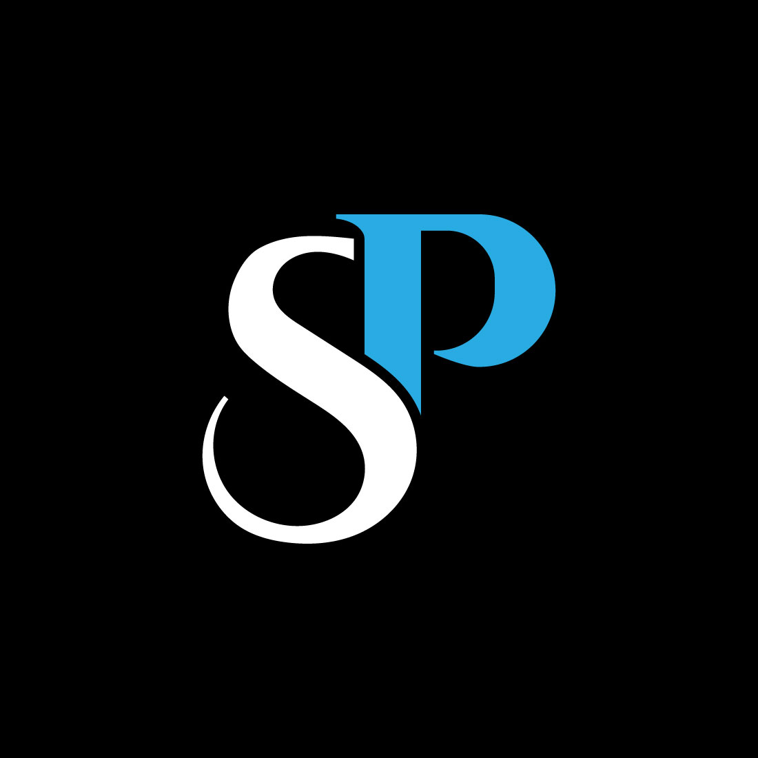 Logo SP Stylish Design Template cover image.