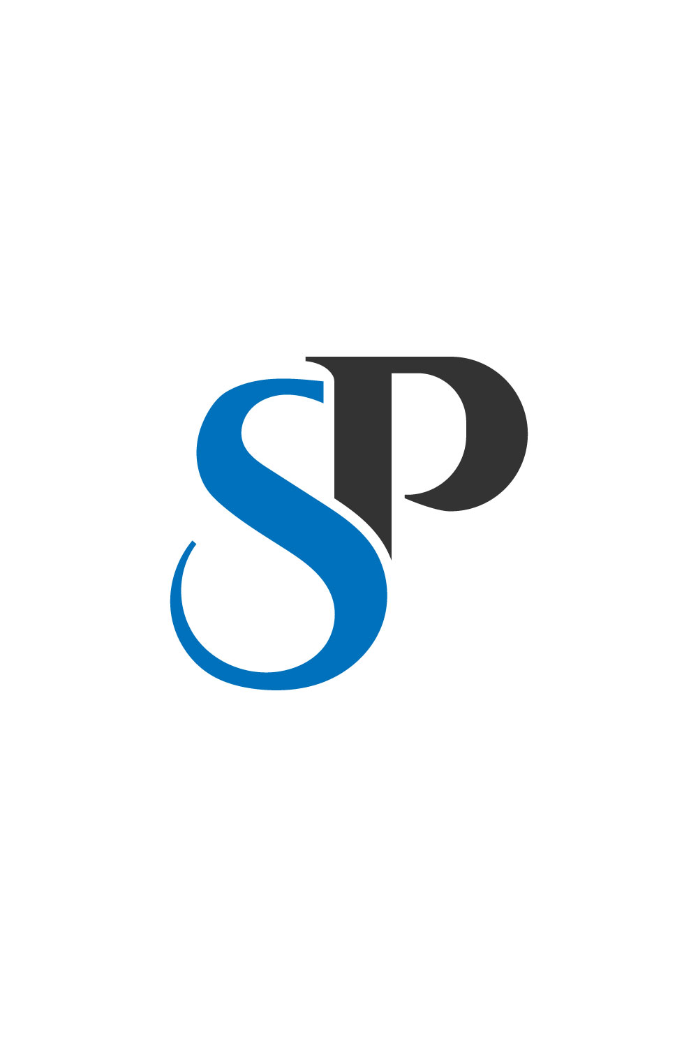 Stylish Logo SP Design Template Pinterest image.