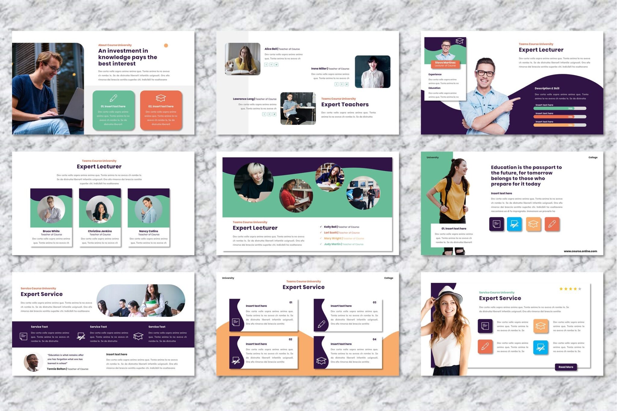 Course - University Powerpoint Templates – MasterBundles