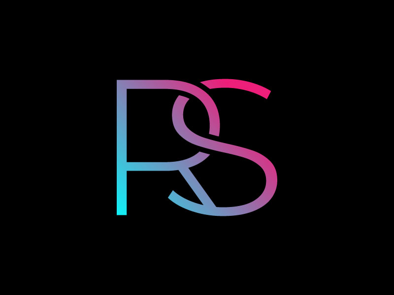 RS Logo Letters Design Graphics facebook image.