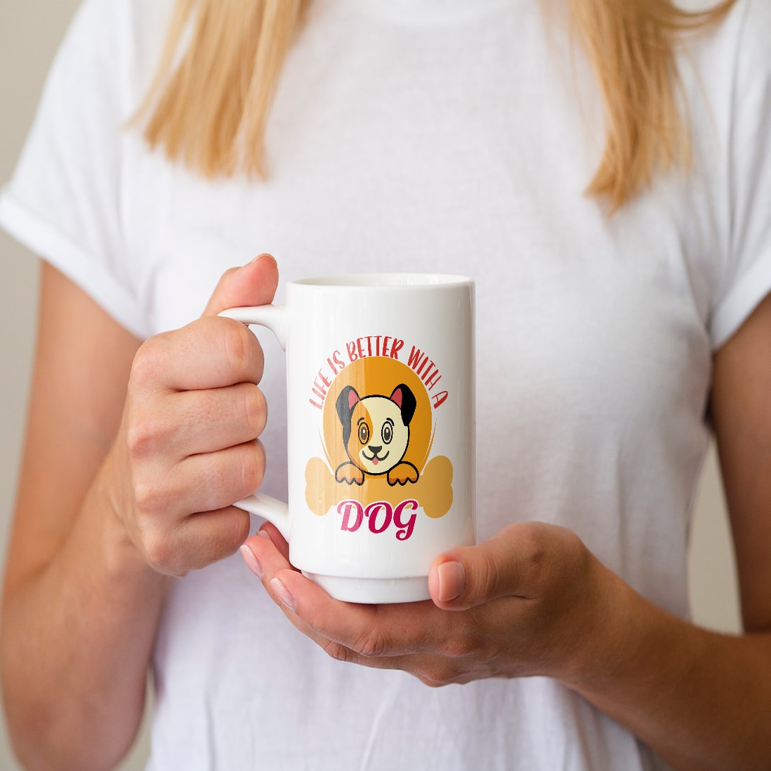 Mug with 3 Dog T-shirt Design Bundle.