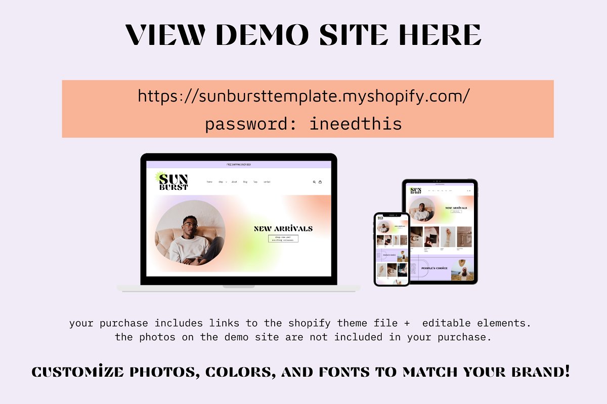Customize photos, colors and fonts to match your brand.