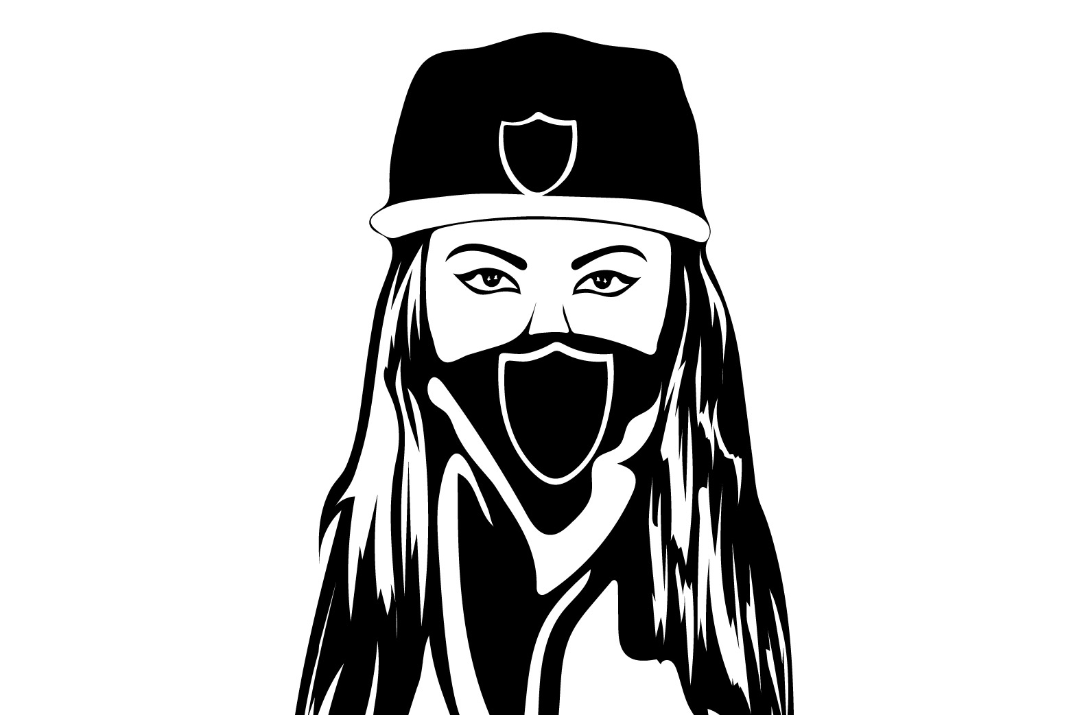 Gangster Girl SVG Design preview image.