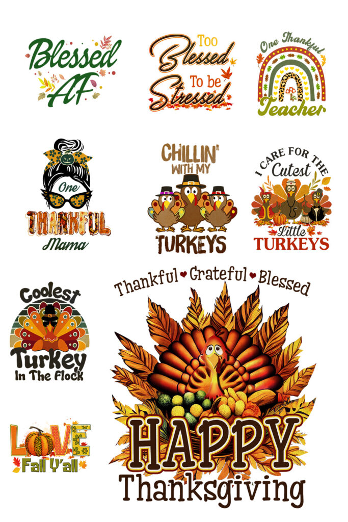 9 Beautiful Happy Thanksgiving T-shirt Designs - Masterbundles