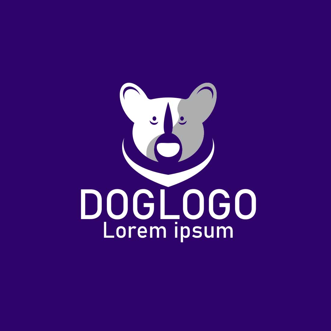 Dog Logo Graphics Design preview image.