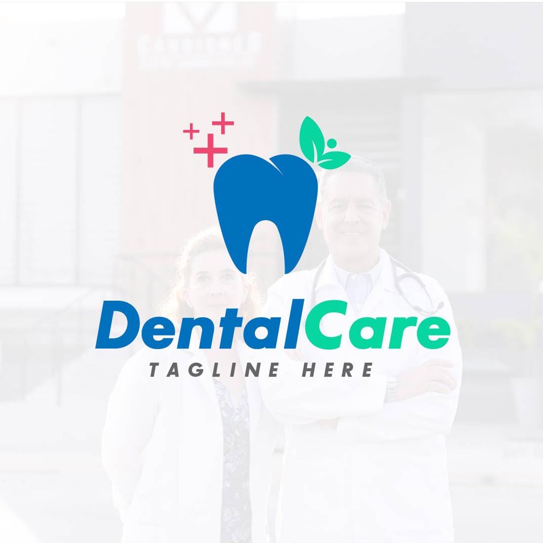 4 Doctor Medical Logo Design, dental care logo.