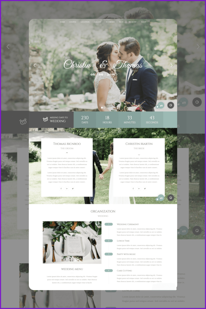 Top 25+ Event and Wedding Planning WordPress Theme Collection 2022 ...