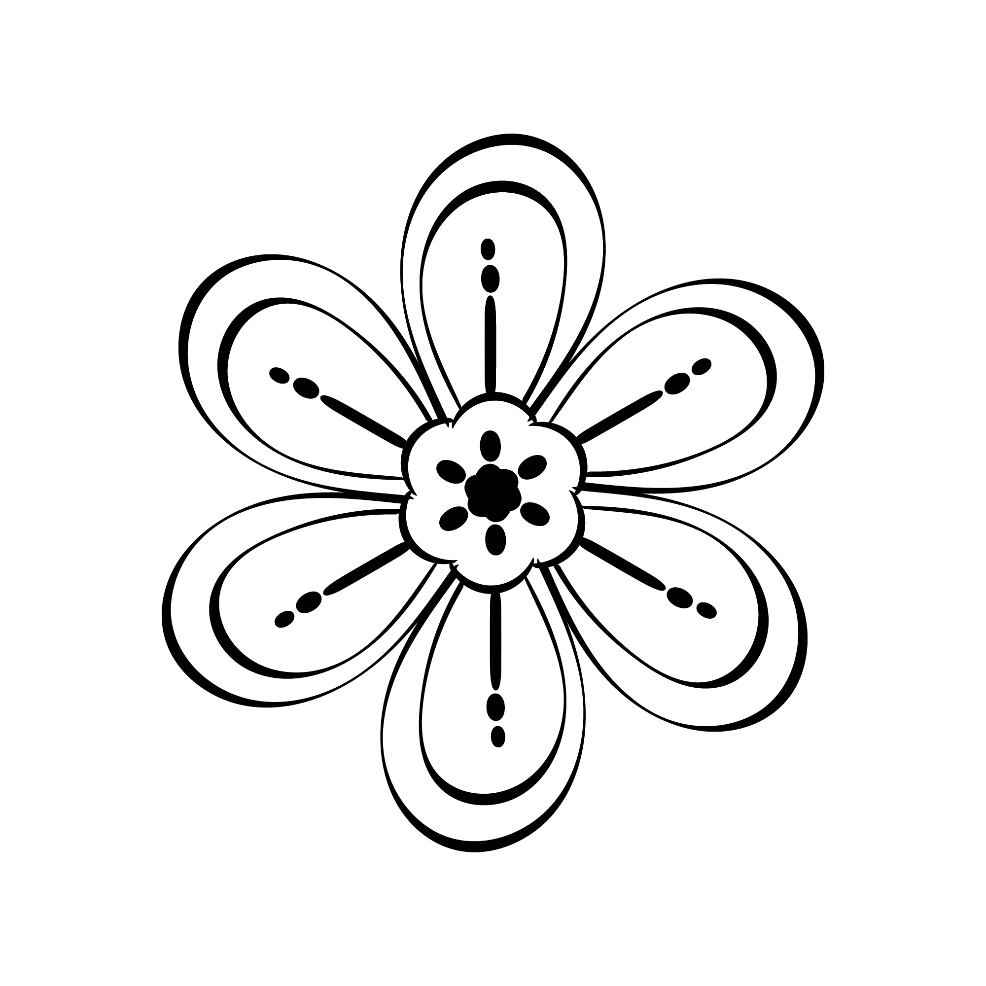 Art Drawing Floral With Line-Art preview image.