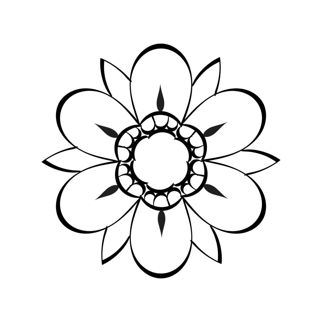 12 Floral Art Drawing With LineArt MasterBundles