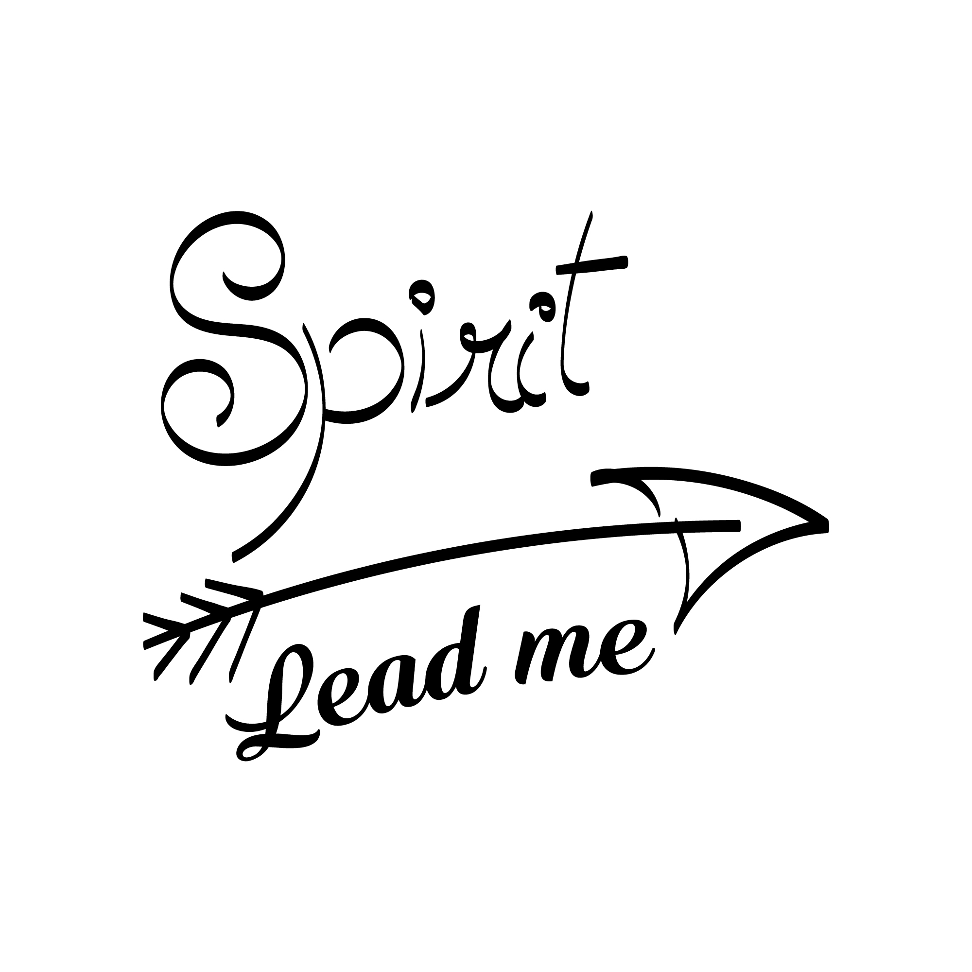 Spirit Biblical Phrases Vector Graphics preview image.