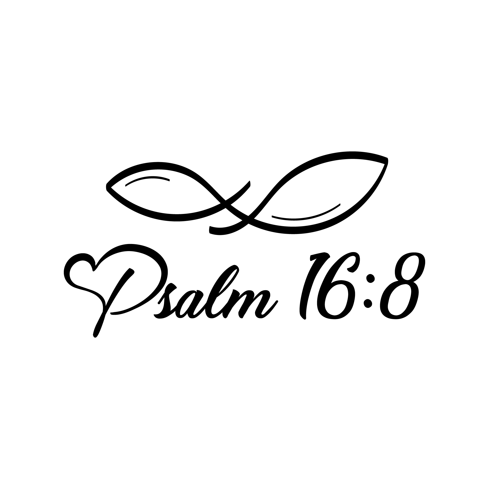 Psalm Biblical Phrases Vector Graphics preview image.