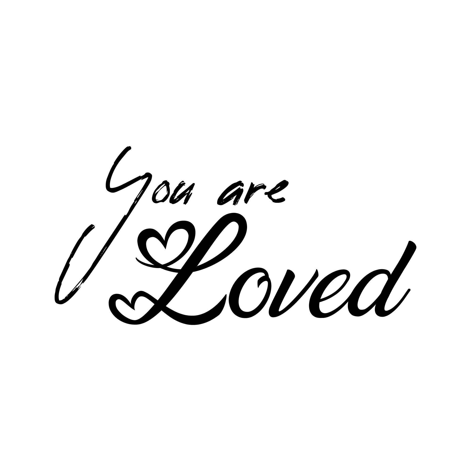 You are Loved Bible Phrases Vector preview image.