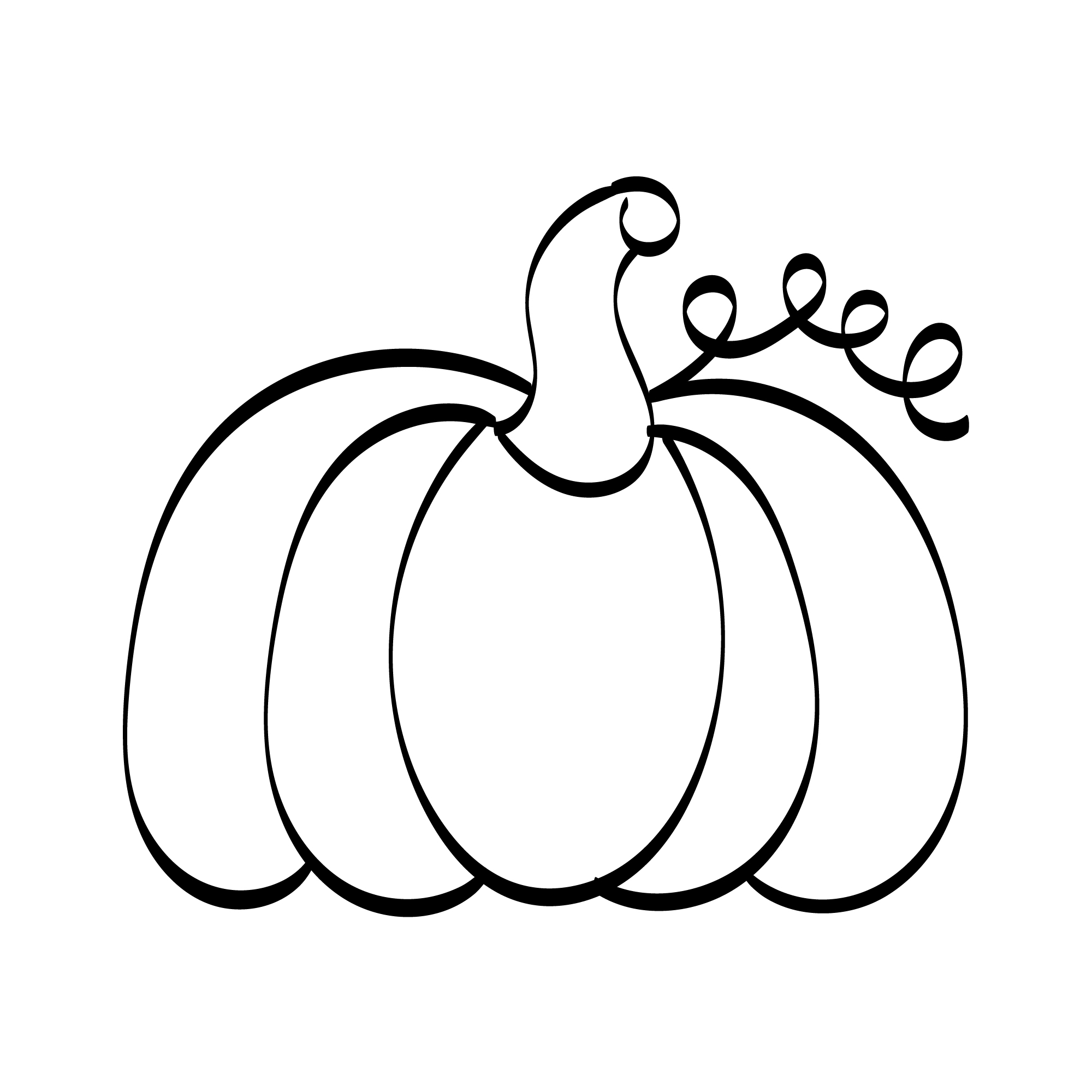 Fall Pumpkin Greeting Card Design preview image.