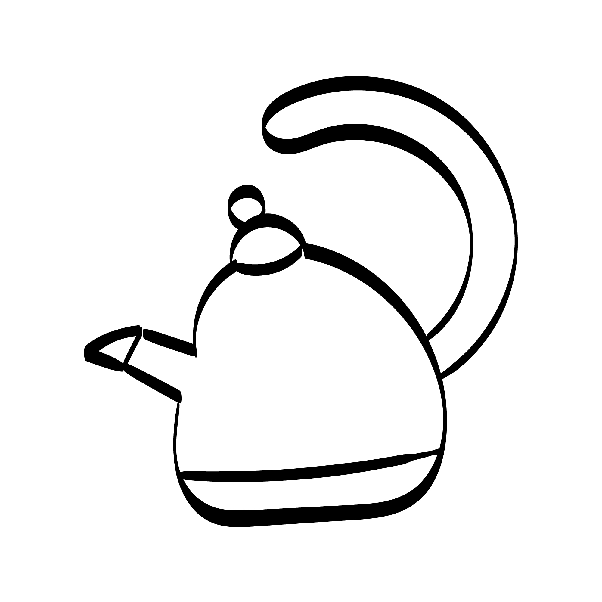 Teapot Elements Greeting Card Design preview image.
