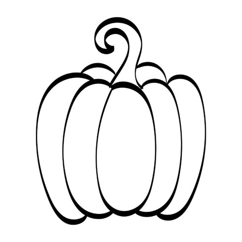 10 Simple Pumpkin Line Drawing - Only $5 - MasterBundles