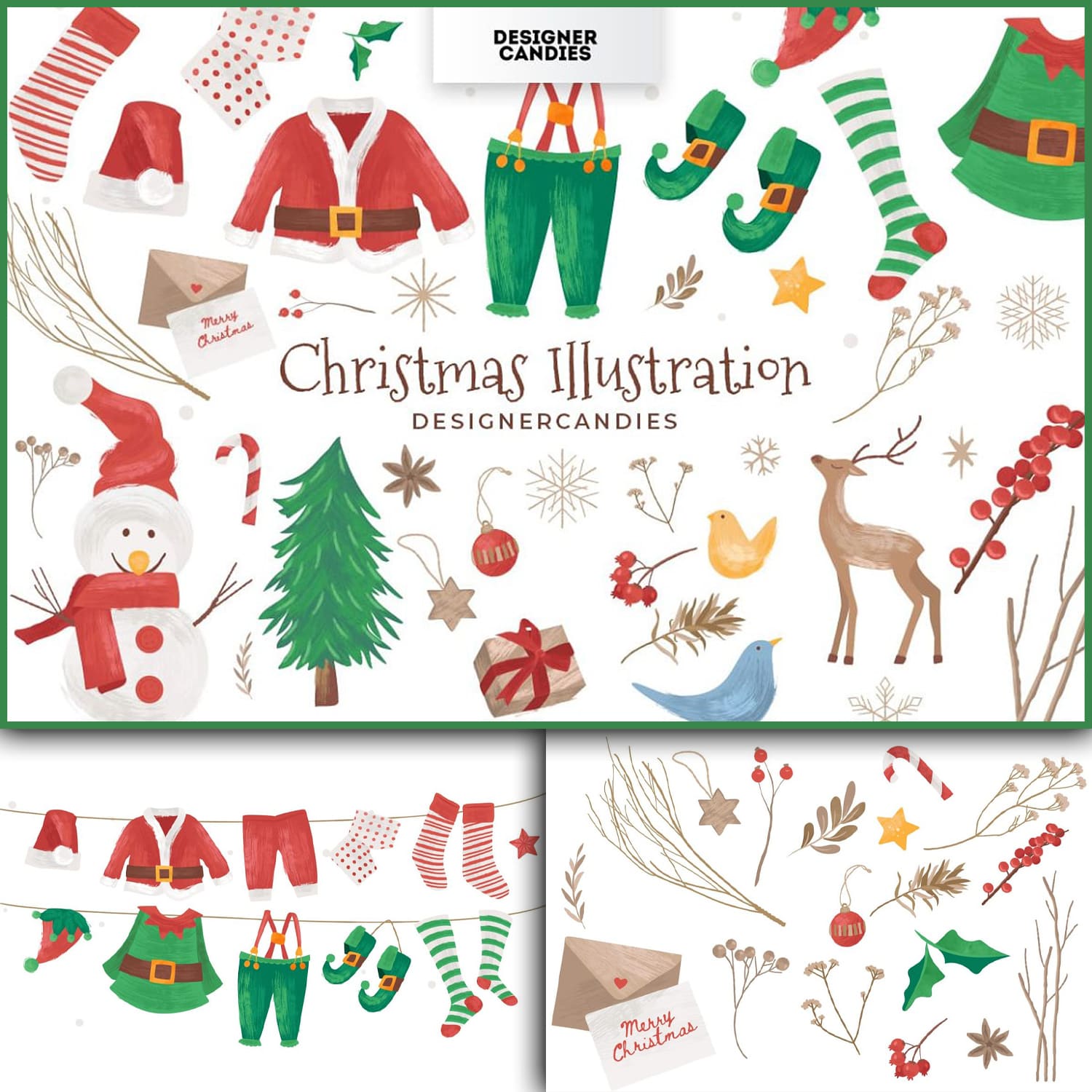 Christmas Illustrations cover.