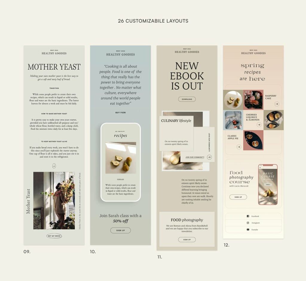 4 in1 Big Bundle Newsletter Templates – MasterBundles