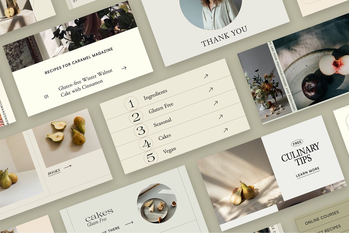 Set of images of adorable email design templates.