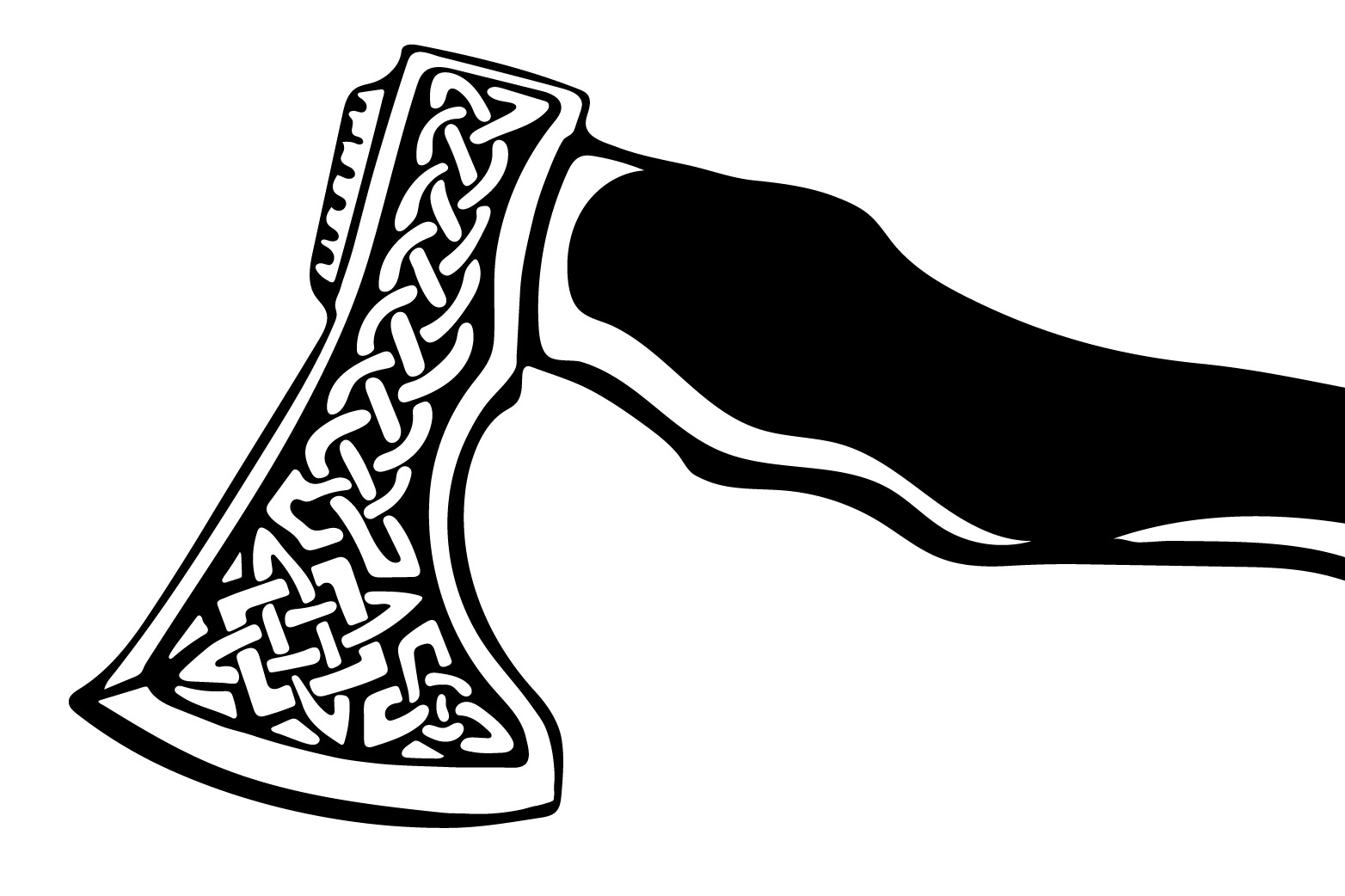 Viking Ax SVG Design preview image.
