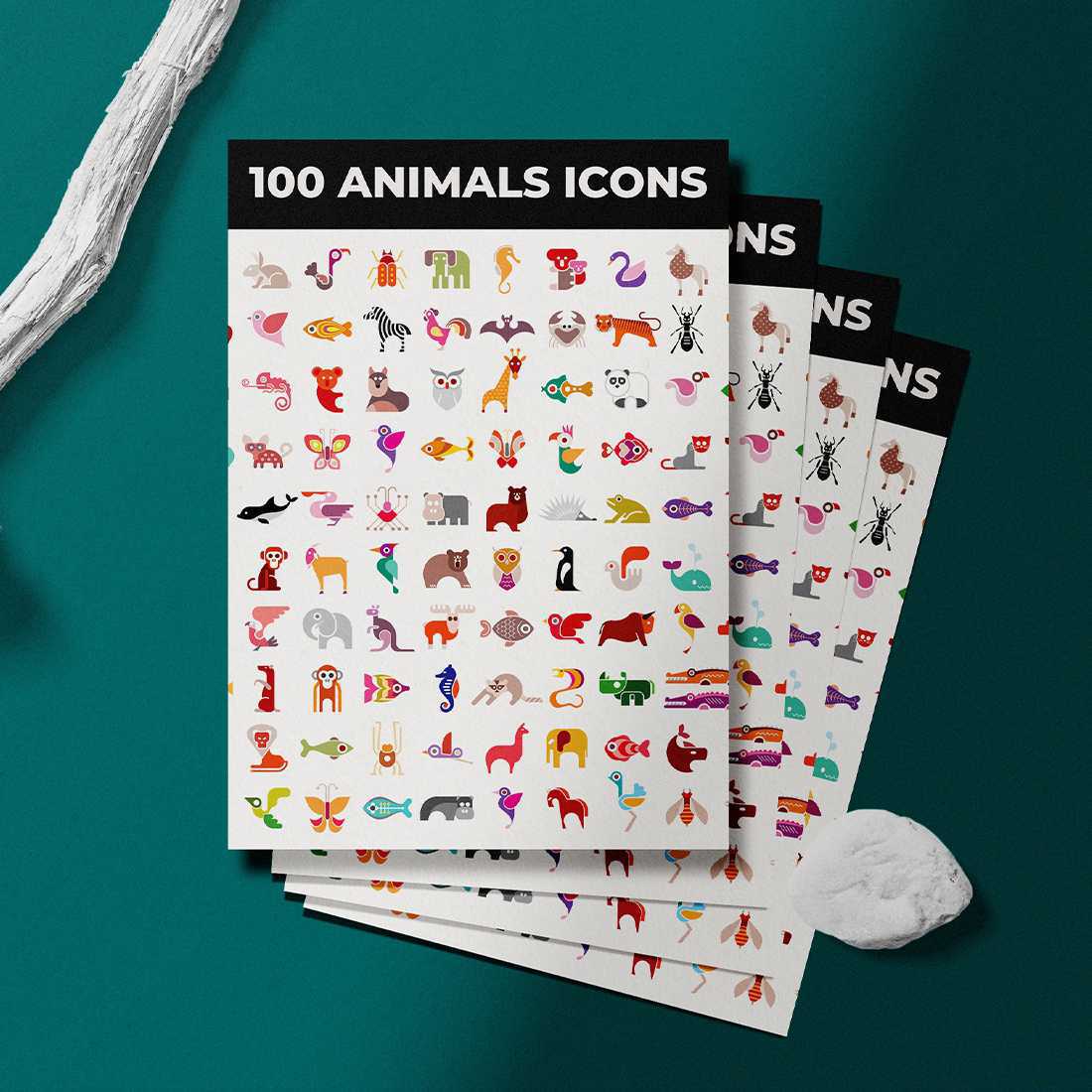 Animals Vector Icons Designs cover image.