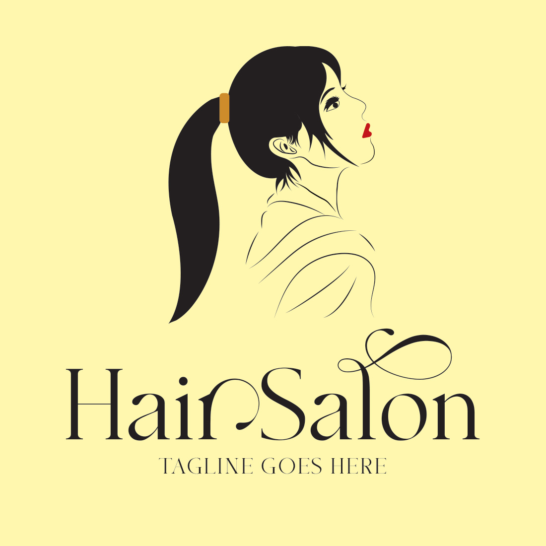 Hair & Beauty Salon Logo Template for your projects.