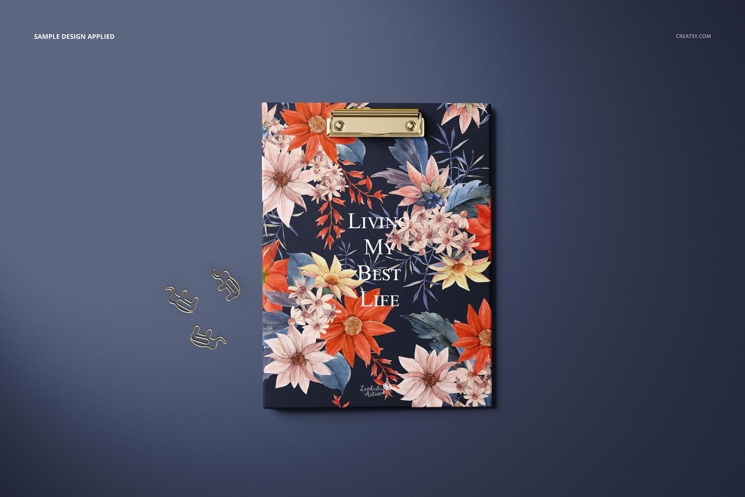 Notebook in D&G style with the blossom flowers.