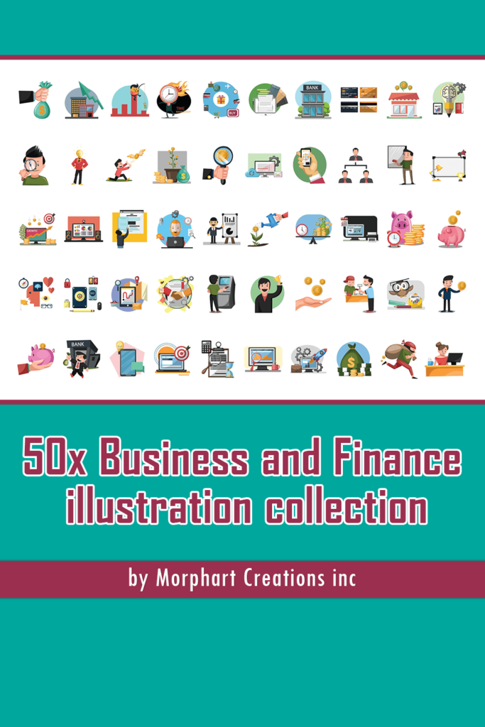 50 Business And Finance Illustration Collection – MasterBundles