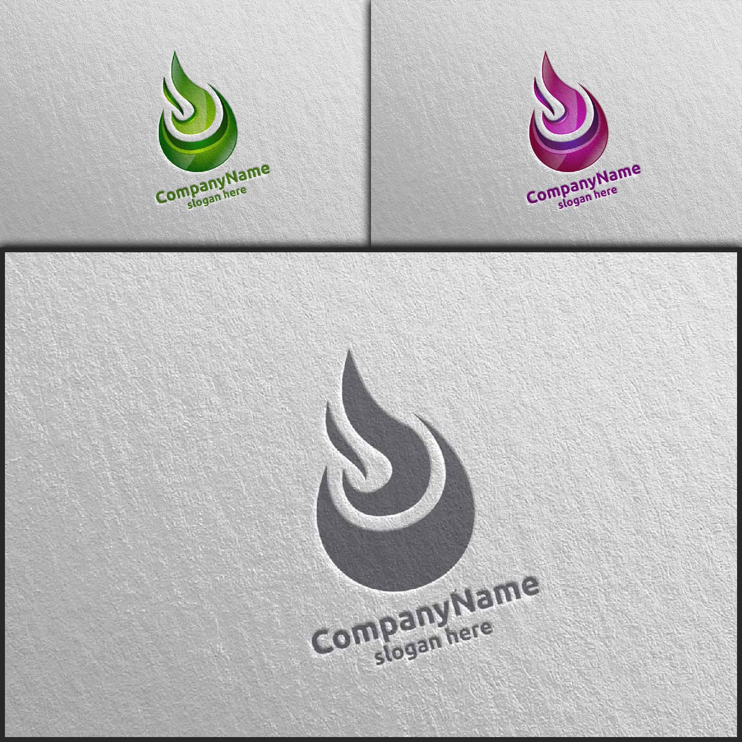3D Fire Flame Element Logo Design Created By denayunedb.