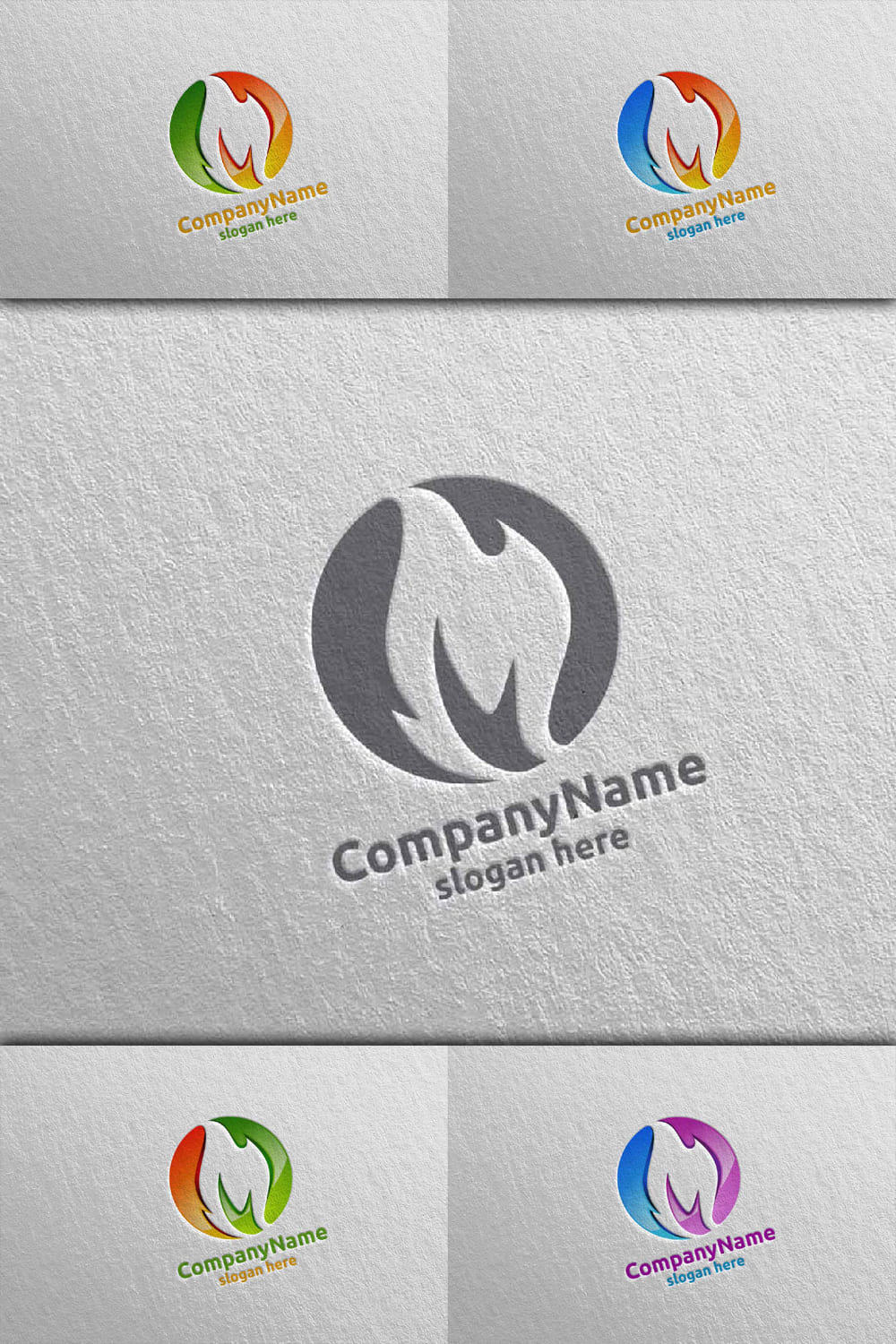 3D Fire Flame Element Logo Design 7 - Pinterest.