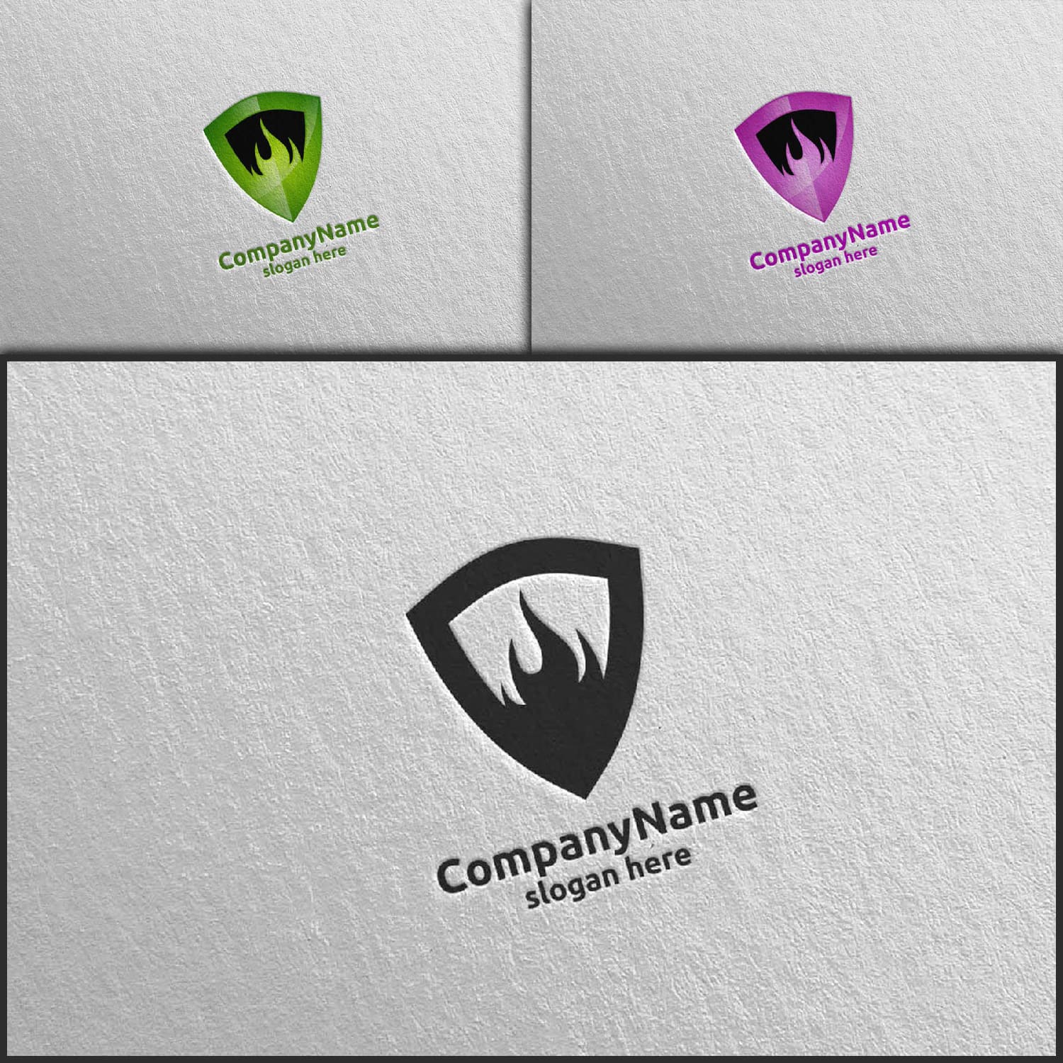 3D Fire Flame Element Logo Design 8 Cover.