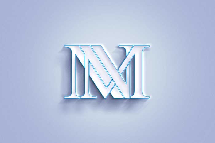 NM Mono Logo Design light version.
