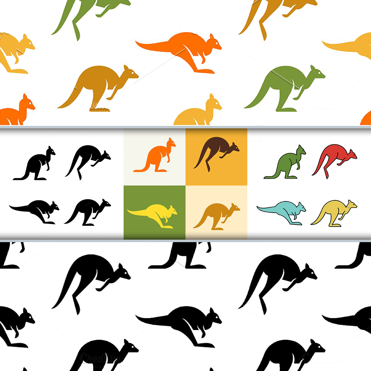 Kangaroo Set + pattern cover.