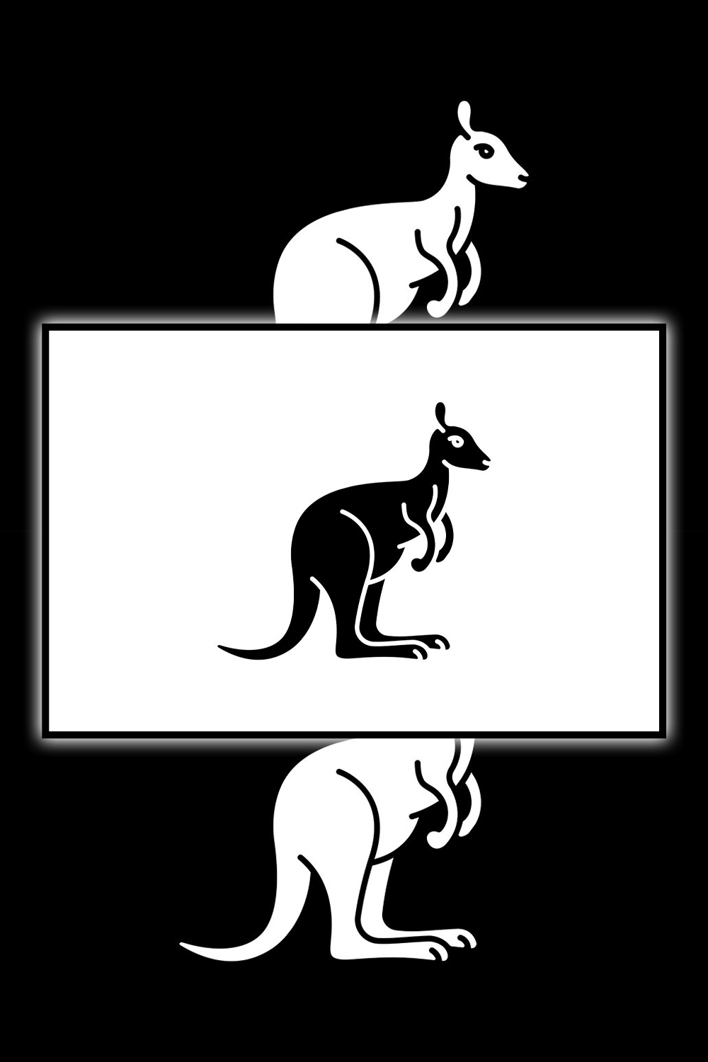 5423764 kangaroo black glyph icon pinterest 1000 1500 967