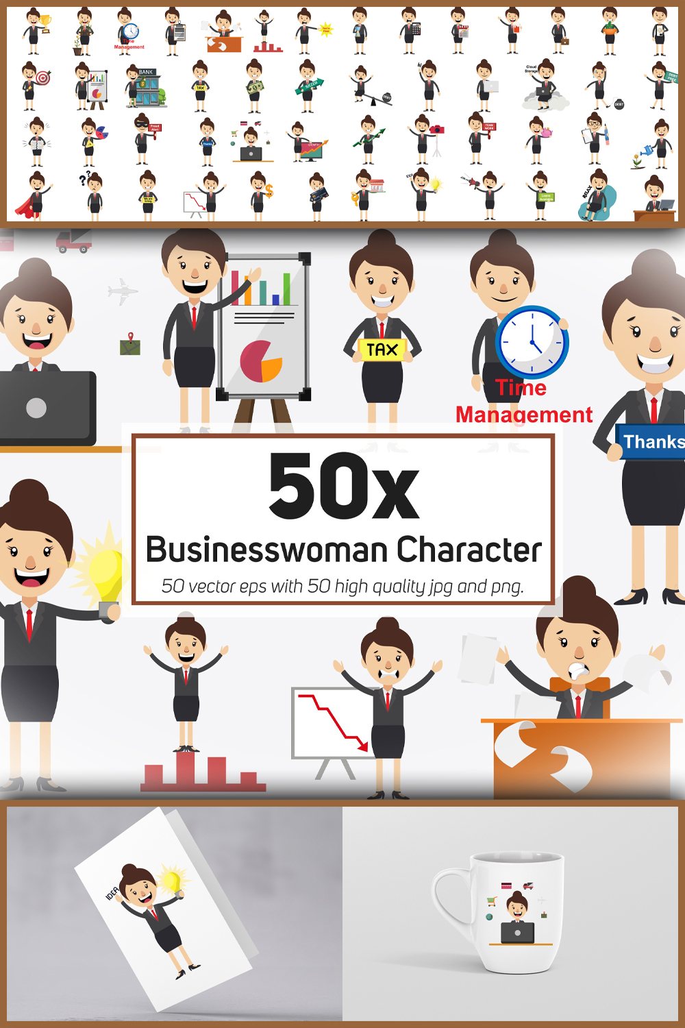 545398 50x businesswoman character and mascot collection pinterest 1000 1500 260