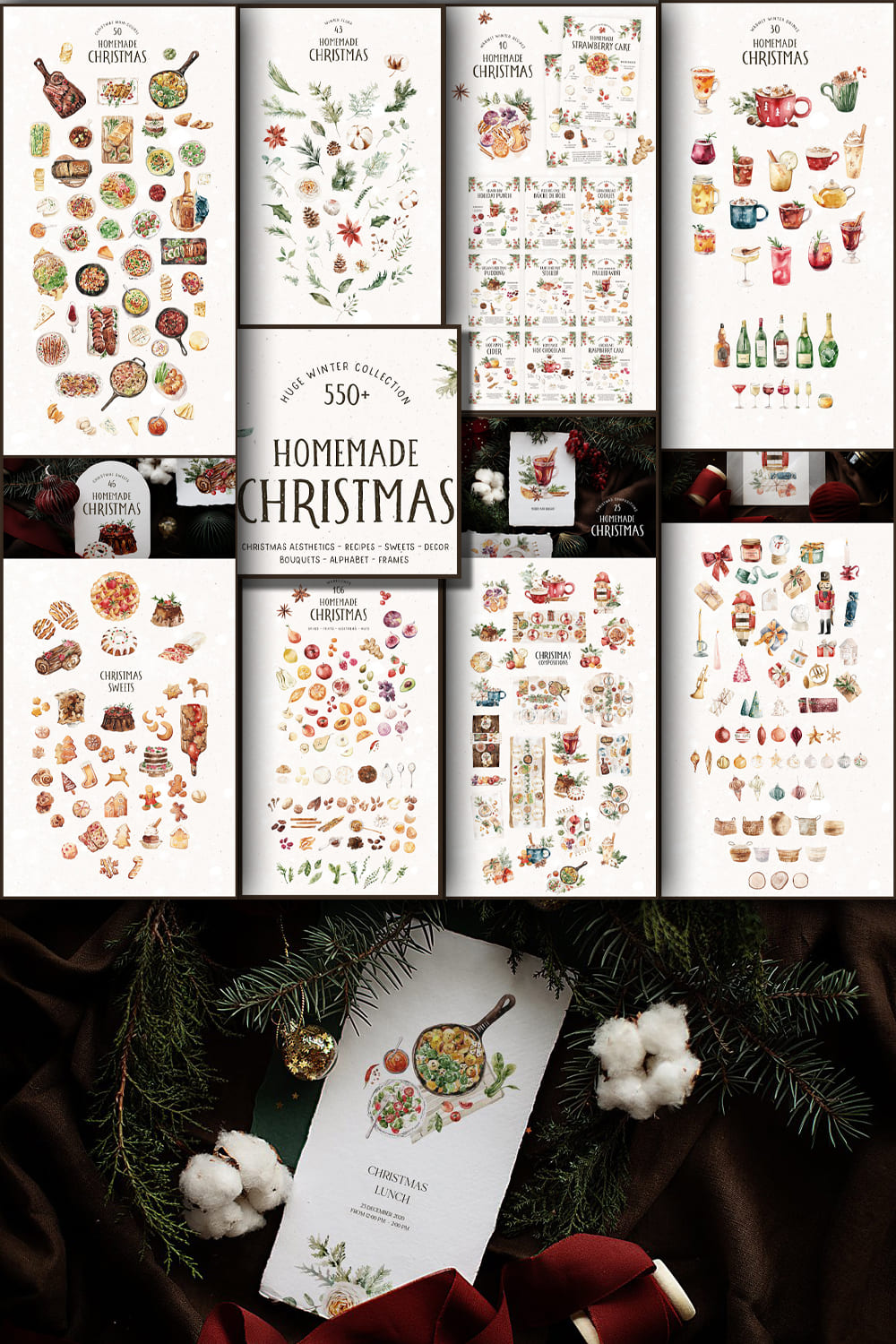 Homemade Christmas Aesthetics - Pinterest.