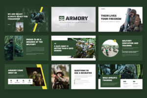 Armory - Military Education PowerPoint Template | MasterBundles
